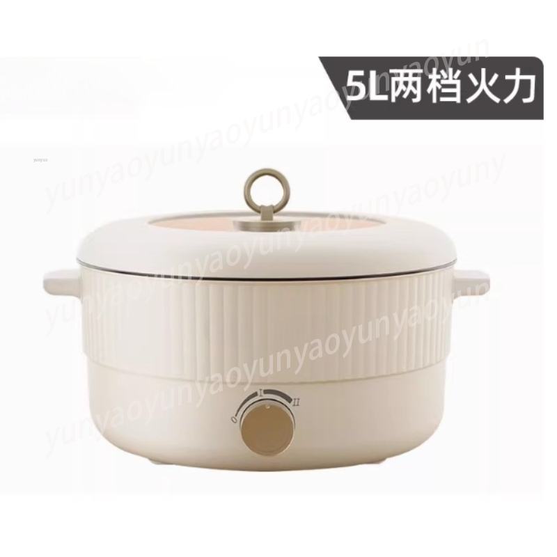 Soup Kettle Warmer - قدر كهربائي مزدوج السعة 5 لتر،