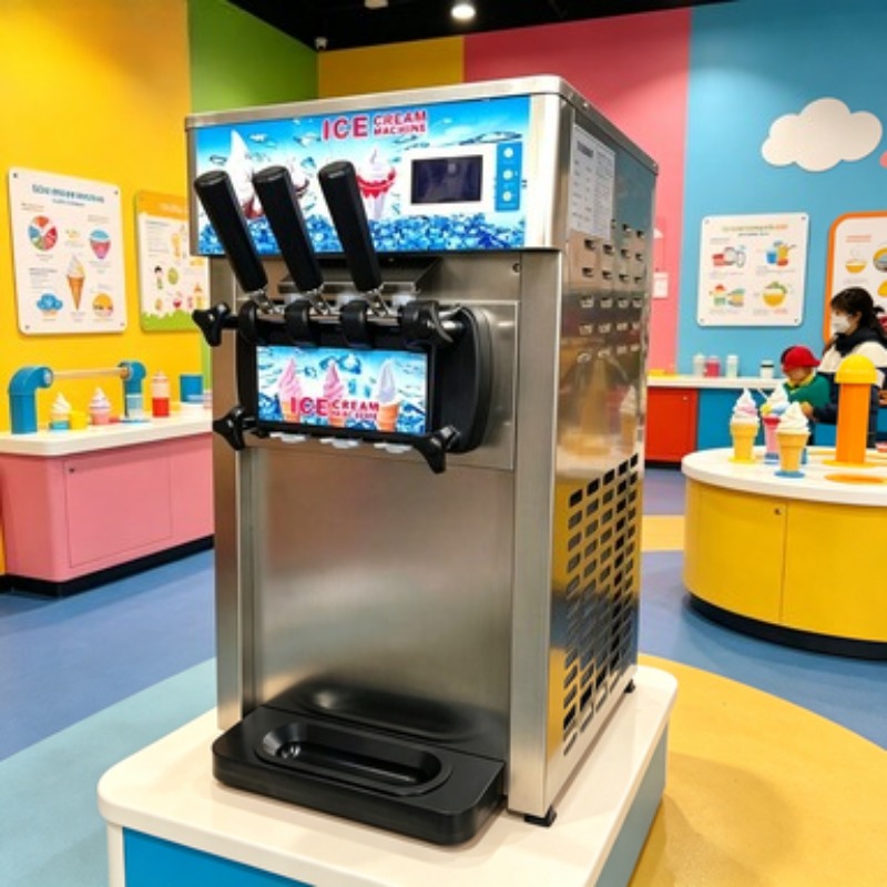 Soft Serve Ice Cream Machine - ماكينة صنع الآيس كريم التجارية ذات