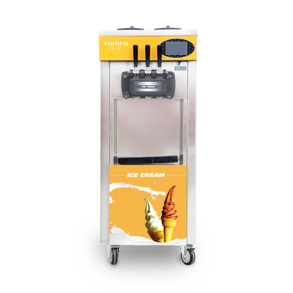 Soft Serve Ice Cream Machine - آلة صنع الآيس كريم التجارية السريعة،