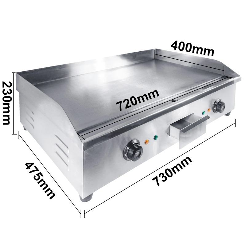 Electric Griddle Flat Top - منتج جديد، شواية كهربائية تجارية، تحكم