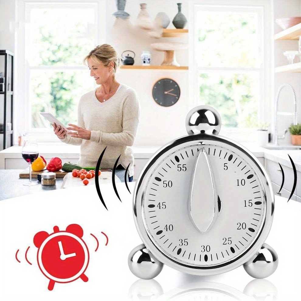 Commercial Kitchen Timer - مؤقت ميكانيكي مرئي، ساعة العد التنازلي