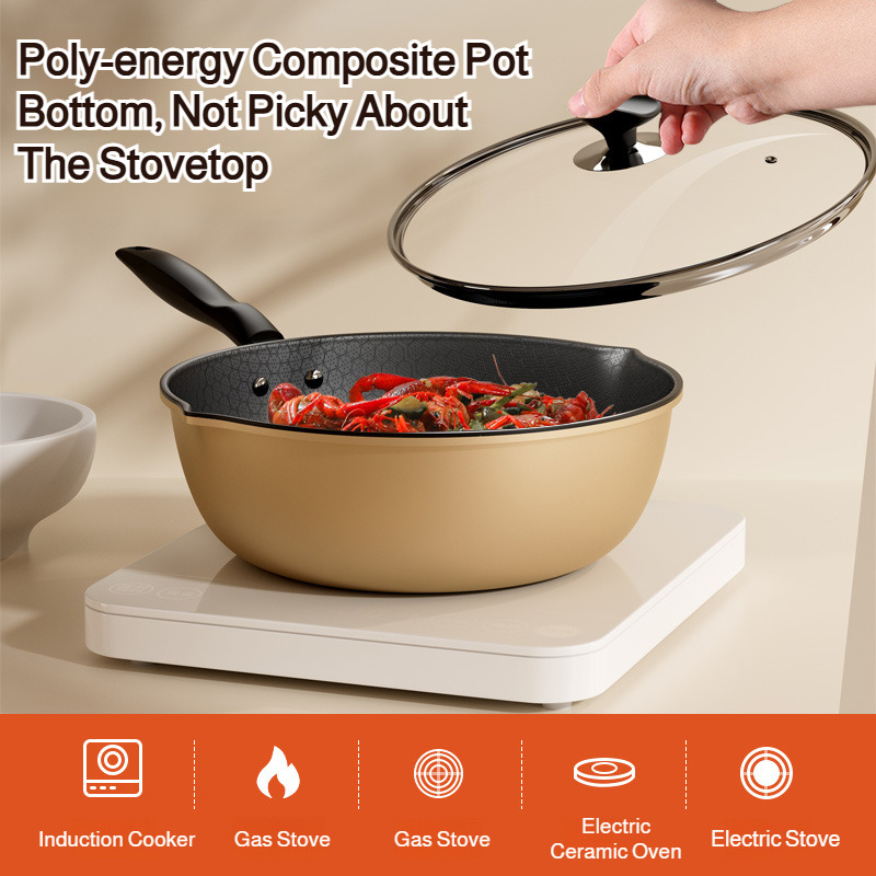 【قلي غير لاصق】مقلاة غير لاصقة  - مراجعة Commercial Kitchen Pots And Pans وسعره