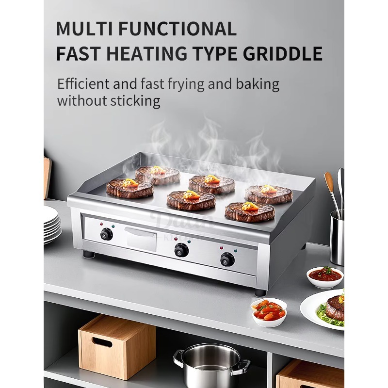 شواية برجر كهربائية احترافية ل - مراجعة Electric Griddle Flat Top وسعره