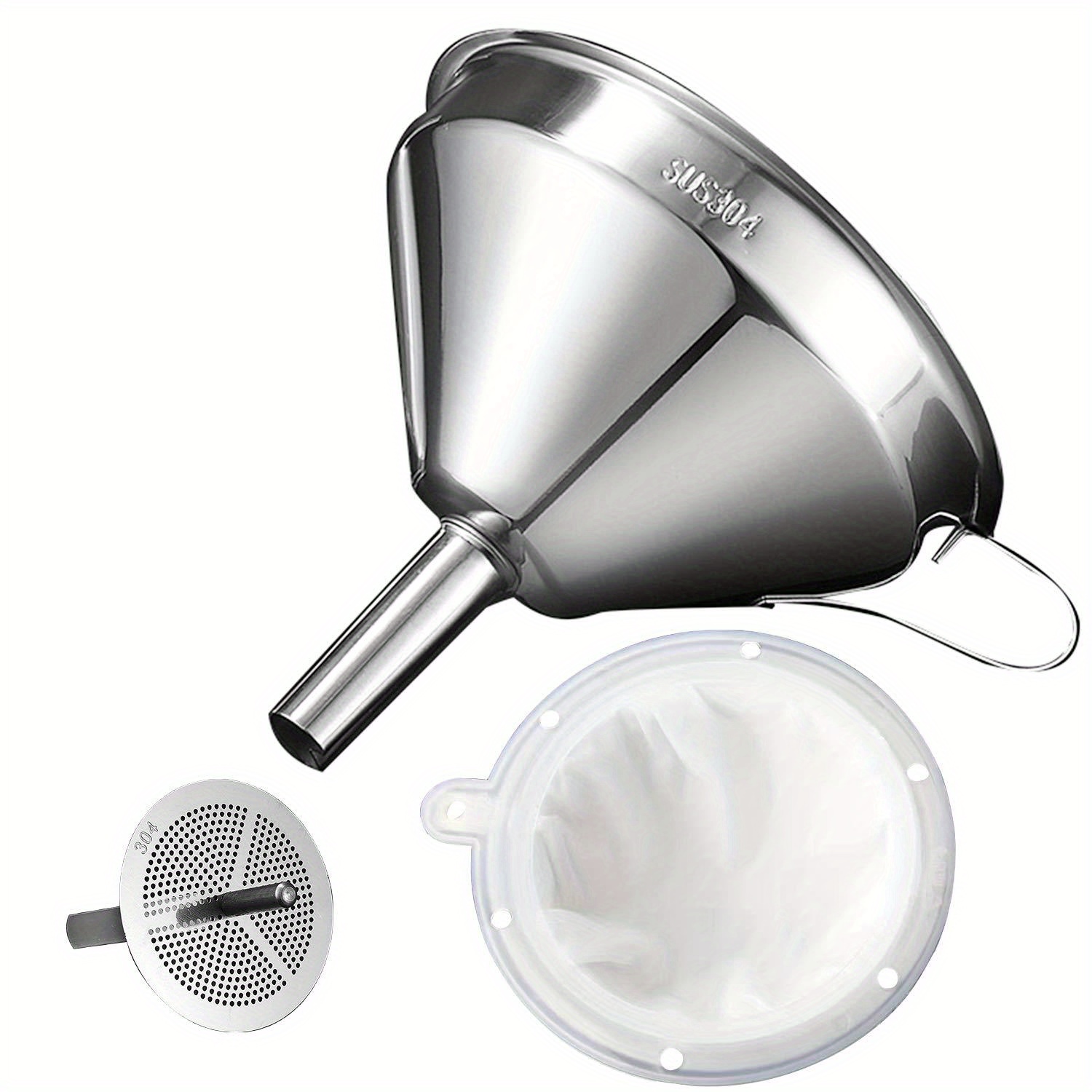 قمع لتعبئة الزجاجات ، أداة مطب - مراجعة Commercial Kitchen Oil Filter وسعره