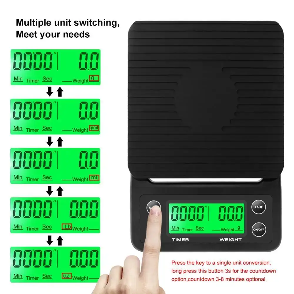 ميزان قهوة إلكتروني محمول عالي - مراجعة Commercial Kitchen Timer وسعره