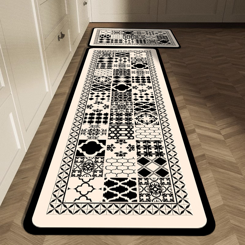 مجموعة سجاد مطبخ بنمط هندسي أس - مراجعة Commercial Kitchen Tile وسعره
