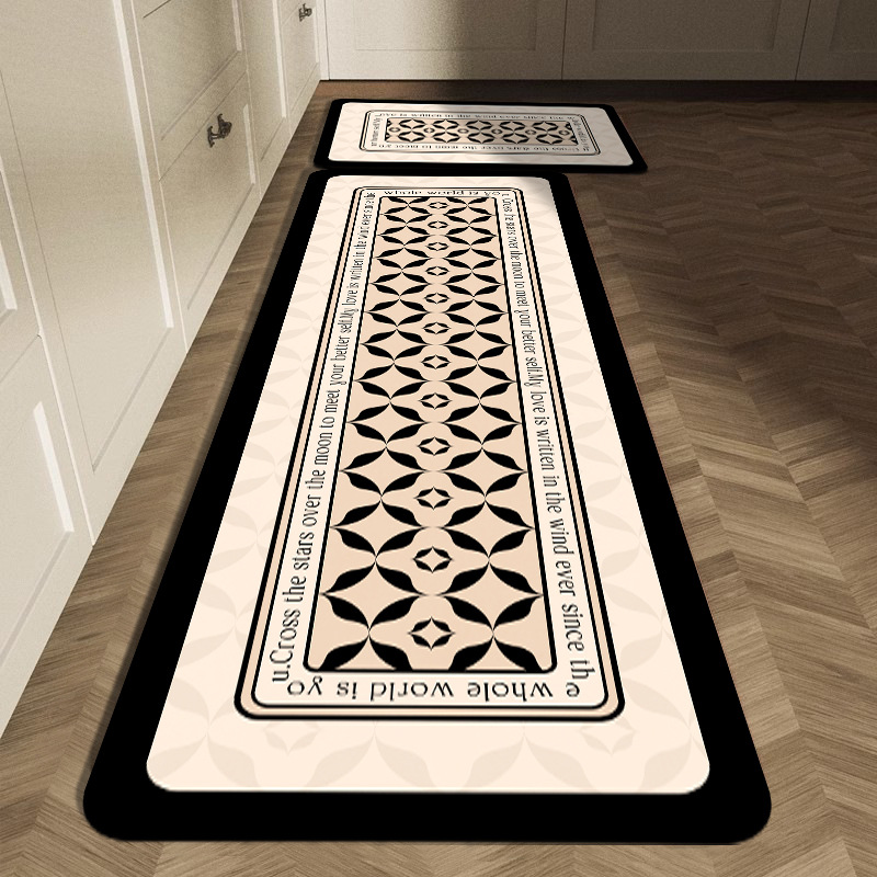 مجموعة سجاد مطبخ بنمط هندسي أس - مراجعة Commercial Kitchen Tile وسعره