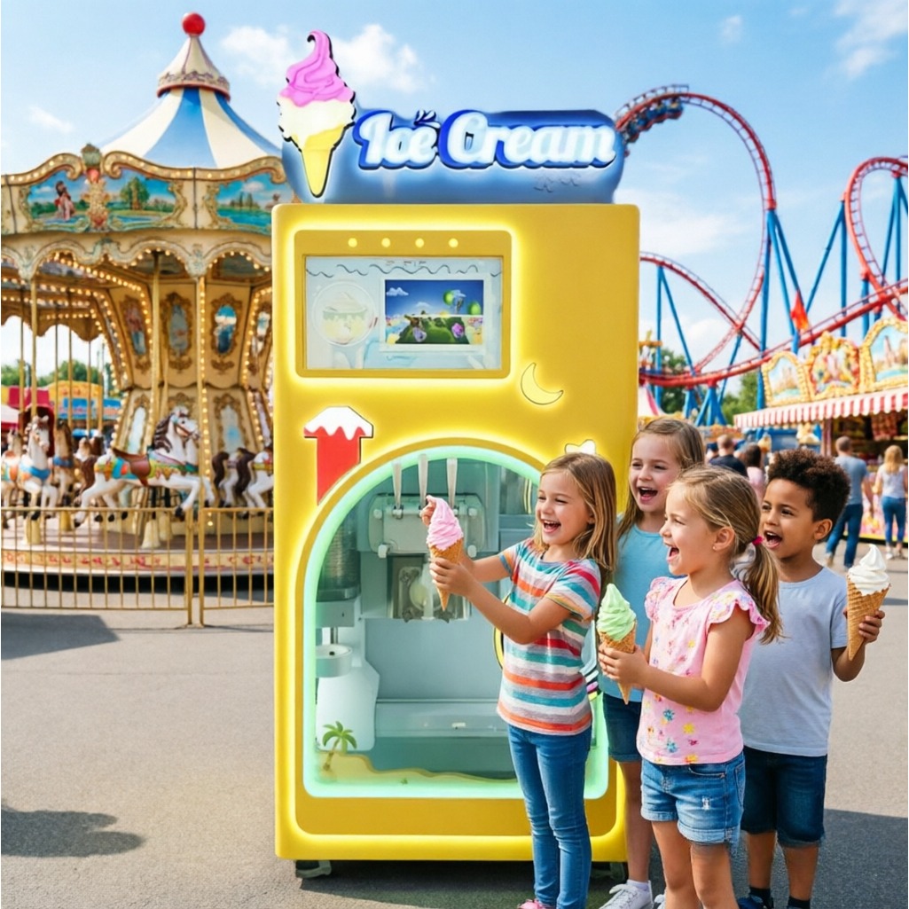 منتج تسويقي رائج: آلة بيع الآي - مراجعة Soft Serve Ice Cream Machine وسعره
