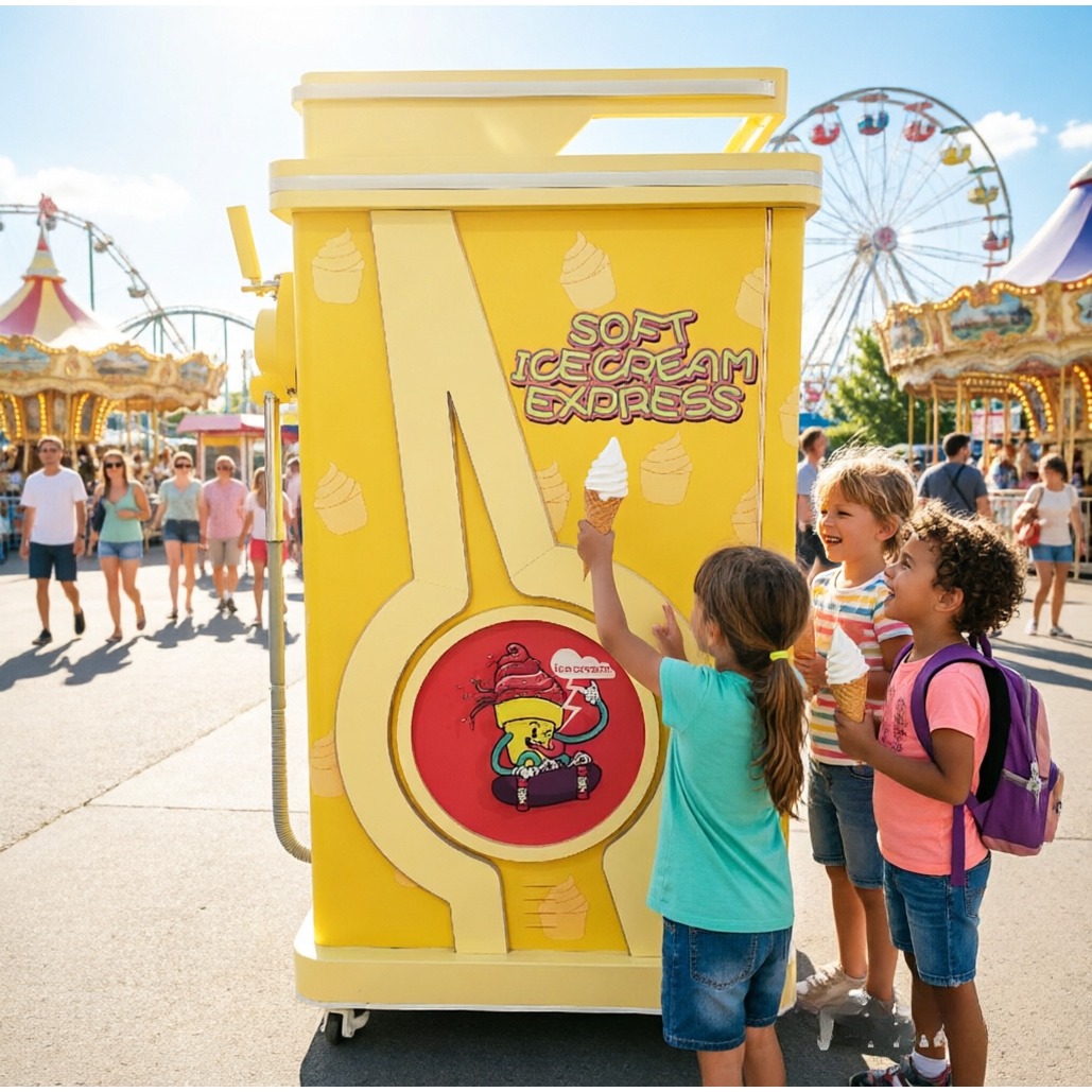 منتج تسويقي رائج: آلة بيع الآي - مراجعة Soft Serve Ice Cream Machine وسعره
