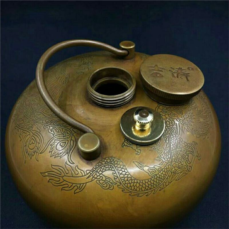 مدفأة يد نحاسية بتصميم التنين  - مراجعة Soup Kettle Warmer وسعره