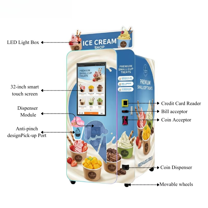 آلة بيع الآيس كريم الناعم المخ - مراجعة Soft Serve Ice Cream Machine وسعره