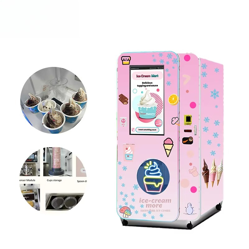آلة بيع الآيس كريم الناعم المخ - مراجعة Soft Serve Ice Cream Machine وسعره