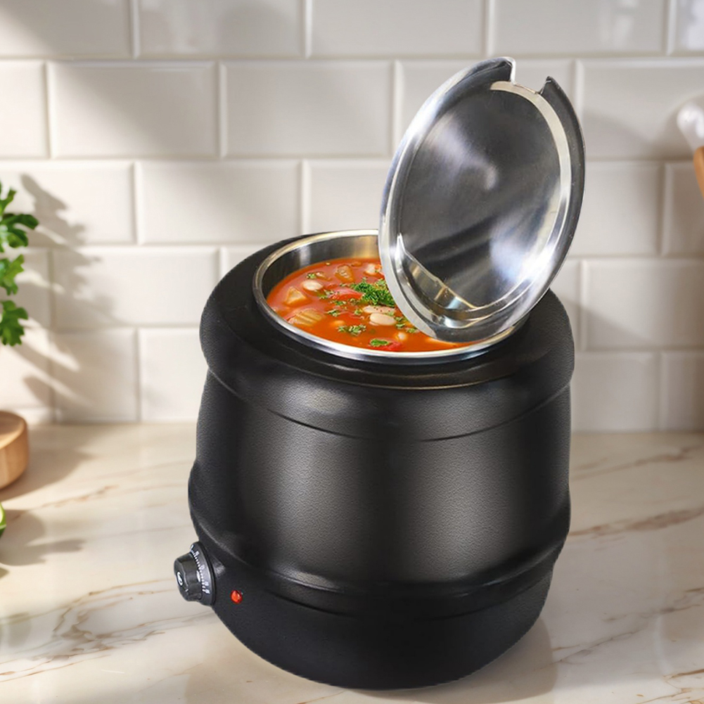 قدر حساء كهربائي سعة 10 لتر مع - مراجعة Soup Kettle Warmer وسعره
