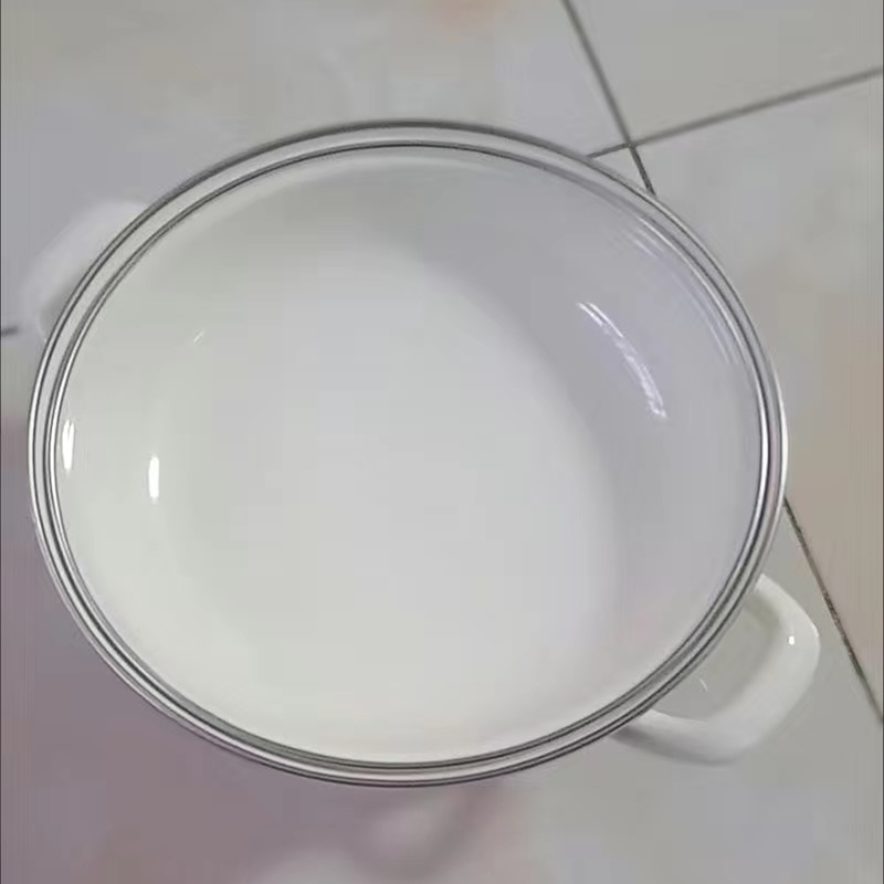 قدر المينا مزدوجة الأذن مع غطا - مراجعة Soup Kettle Warmer وسعره