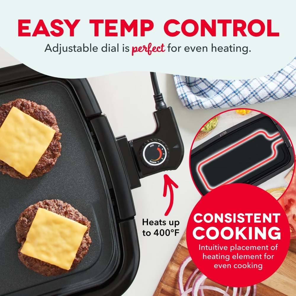 شواية كهربائية مع لوح غير لاصق - مراجعة Electric Griddle Flat Top وسعره