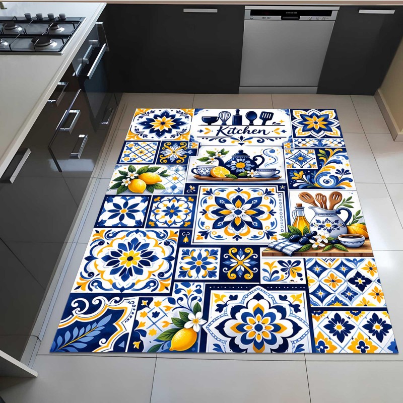 سجادة مطبخ بتصميم فسيفساء البح - مراجعة Commercial Kitchen Tile وسعره