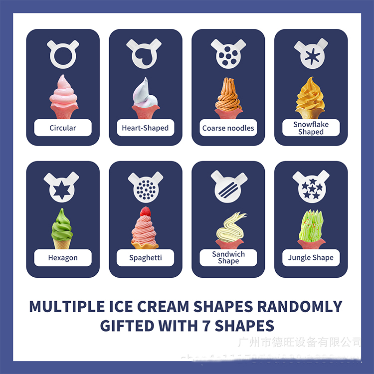 ماكينة آيس كريم تجارية بـ7 نكه - مراجعة Soft Serve Ice Cream Machine وسعره