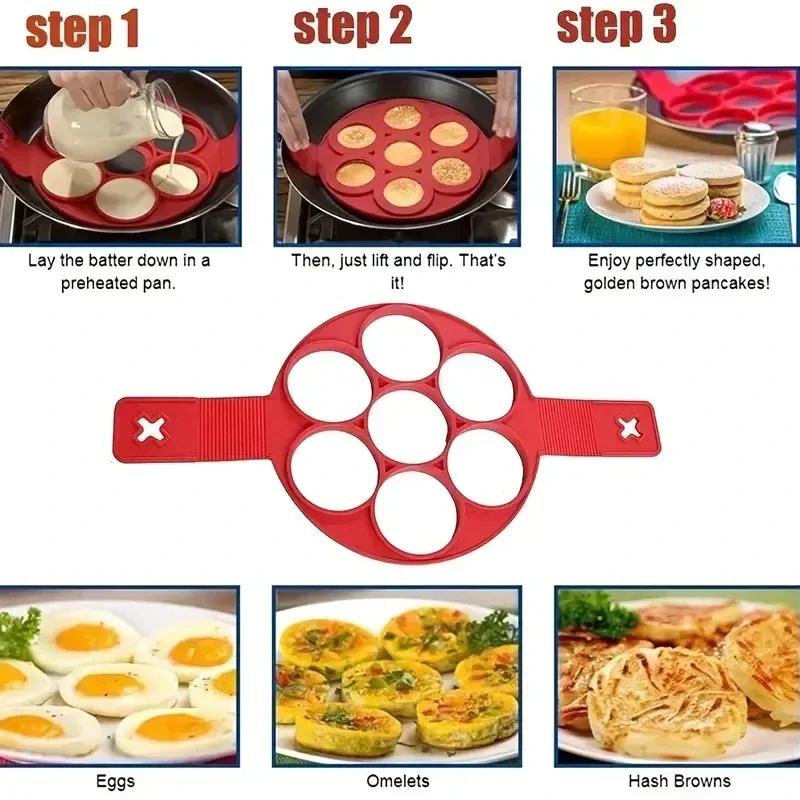 سيليكون 7 حفرة مقلاة دائرية ال - مراجعة Commercial Kitchen Pots And Pans وسعره