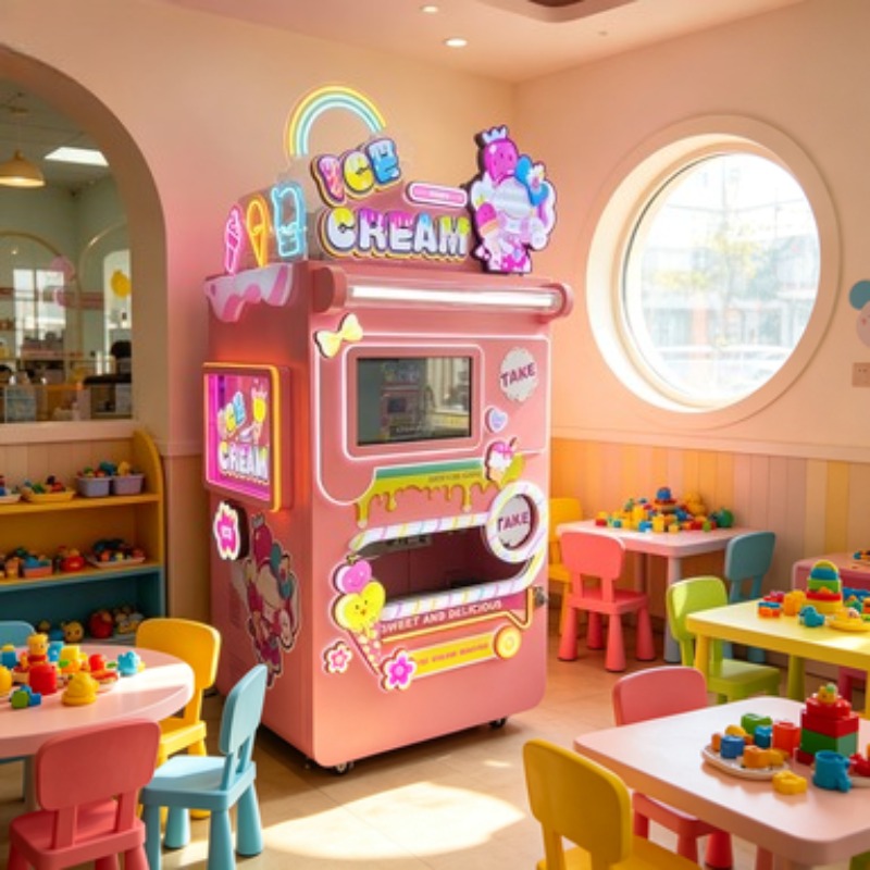 آلة صنع الآيس كريم الناعم بسعة - مراجعة Soft Serve Ice Cream Machine وسعره