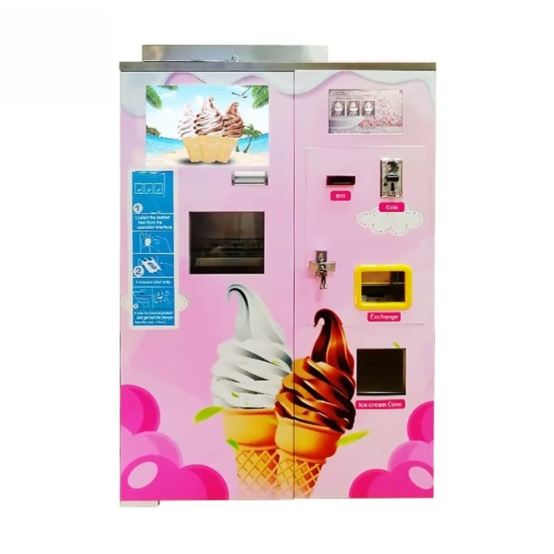 ماكينة بيع آيس كريم ناعم مخصصة - مراجعة Soft Serve Ice Cream Machine وسعره